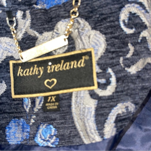 Kathy Ireland tapestry Floral Bomber Jacket 1X - Picture 2 of 7